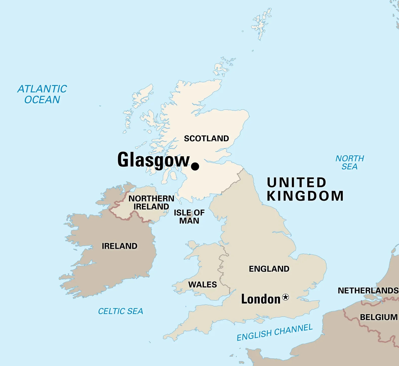 Glasgow local map